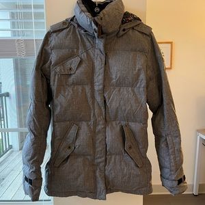 Roxy Ski Snowboard Coat - women’s, size medium, color gray